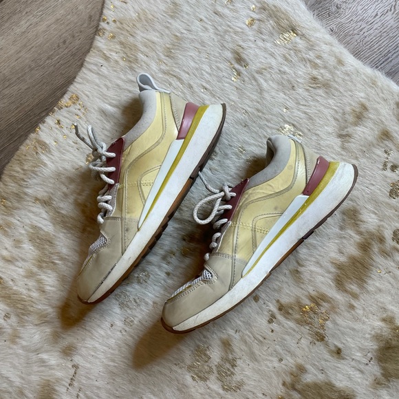 Zara Shoes - Zara pink yellow fashion sneakers